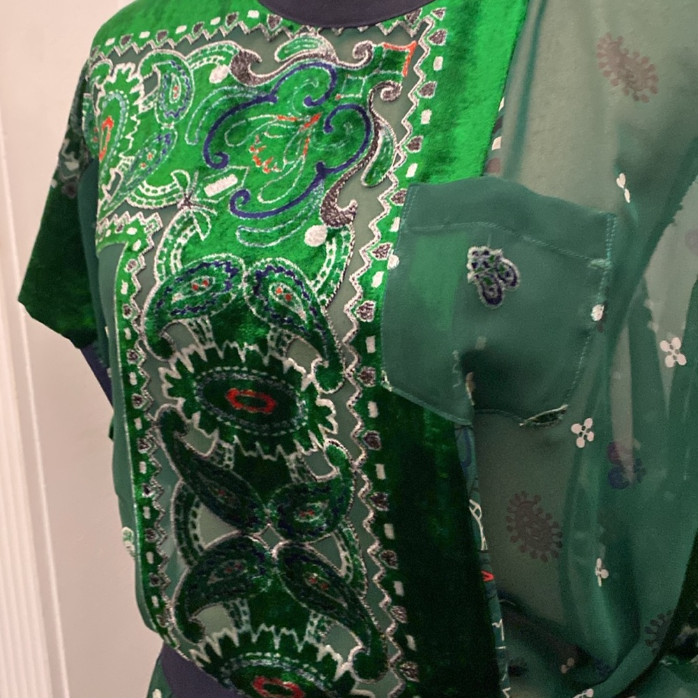 Sacai bandana Devore dress, M - Picture 9 of 16